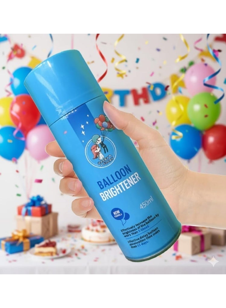 تعويم سعيد Balloon Brightener Shine Polisher Spray Keeps Latex Balloons Looking Shiny 450ML, One Size - Image 3